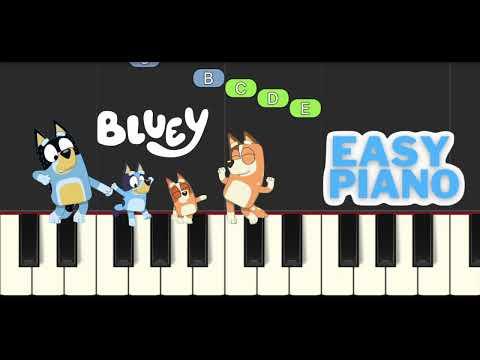 Bluey Theme Song Piano Tutorial